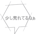 少し荒れてるなぁ