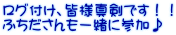 ログ付け、皆様真剣です！！ ふちださんも一緒に参加♪