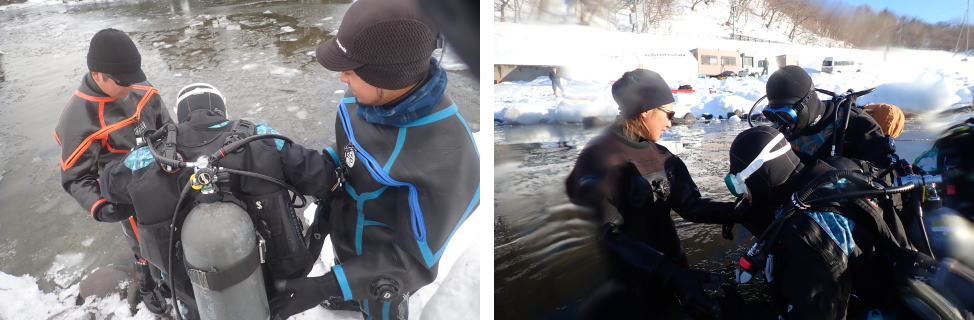 知床流氷ダイビング