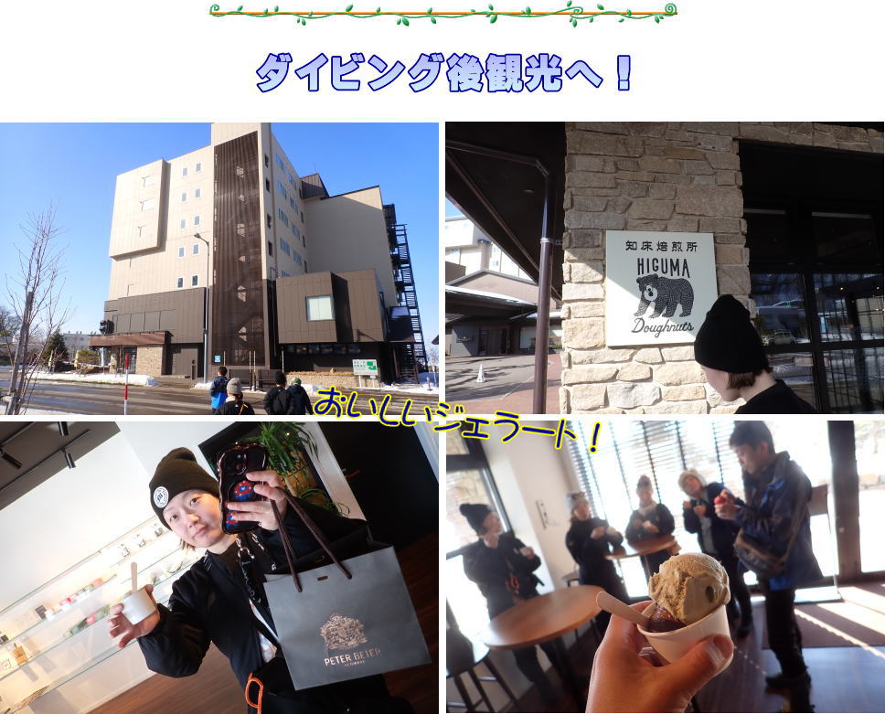 知床流氷ダイビング