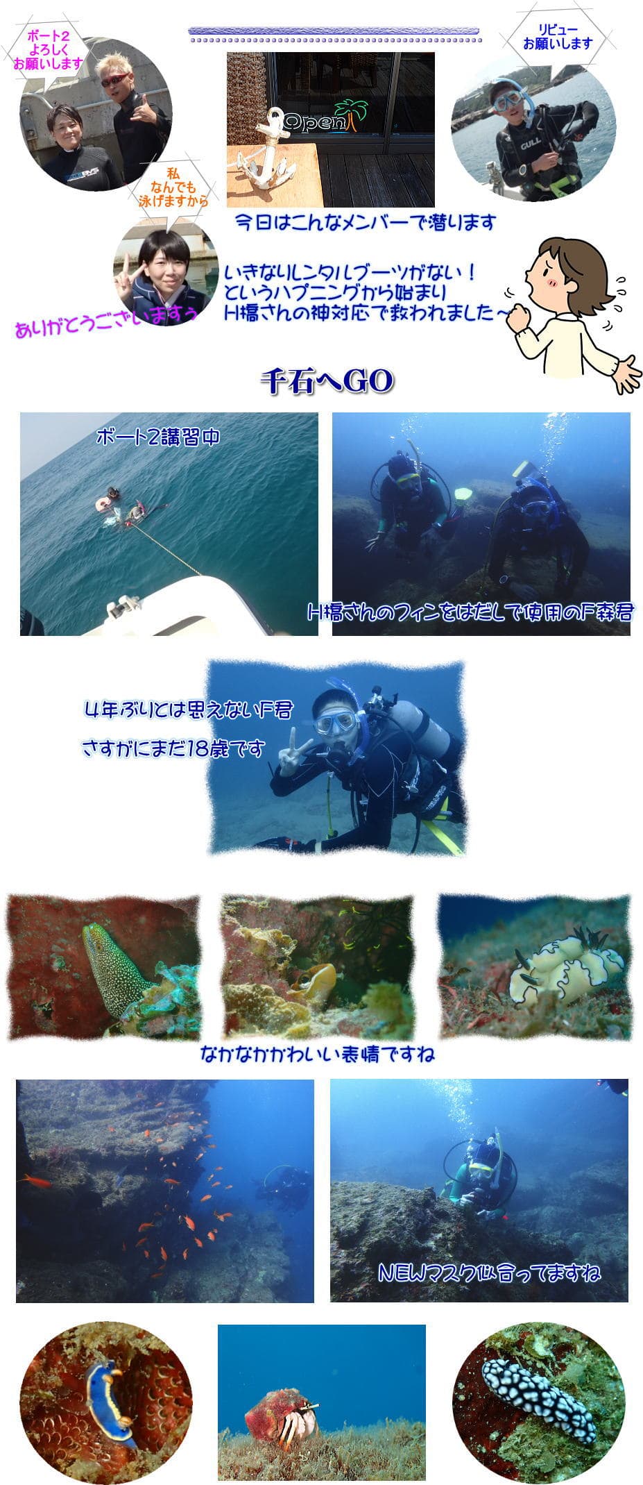 白浜沈船ダイビング